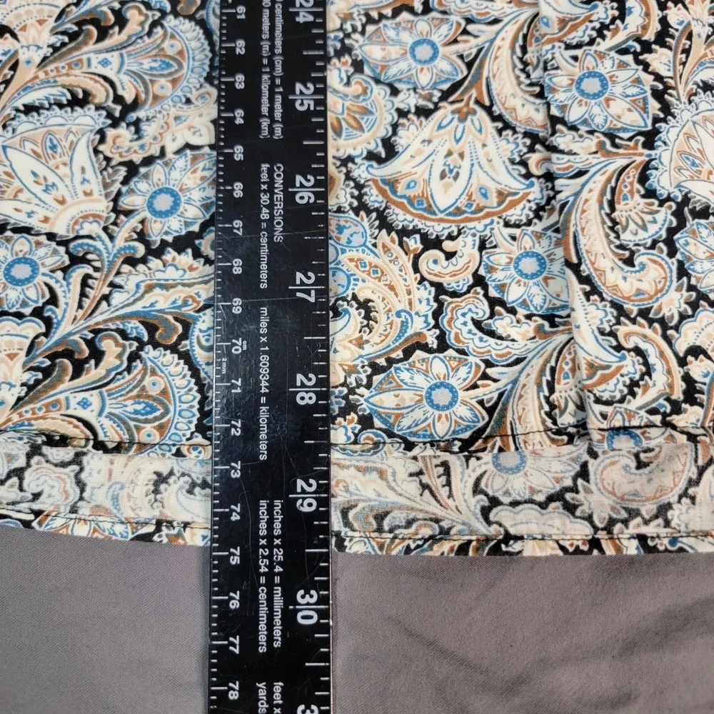 Alan Flusser Paisley Shirt Mens XL Long Sleeve Button‎ Down Multicolored AOP